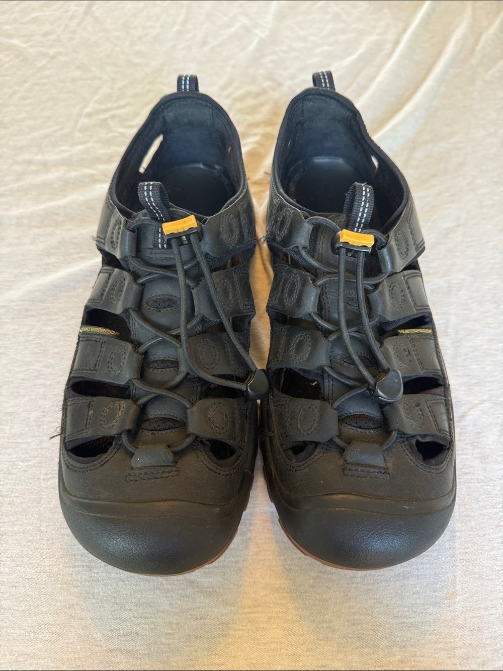 Keen Waterproof Black Leather Men’s Outdoor Sandals - Picture 3 of 4